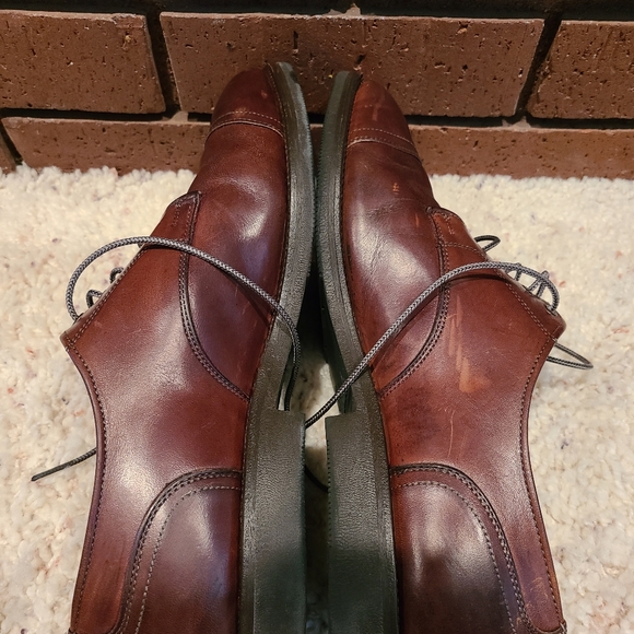Allen Edmonds Brown Cap-Toe Oxford Lace-Up Dress Shoes Size 9 1/2 D - Picture 5 of 12